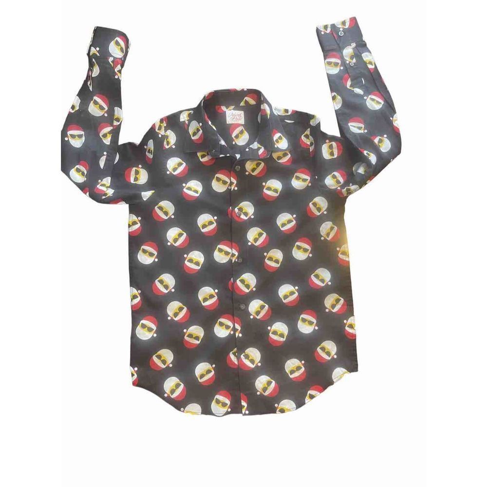 North Pole Trading Company, Cool Santa Boys Button Up, size L